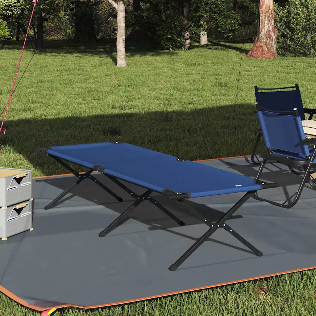 Letto da campeggio pieghevole Blu 210 x 80 x 46 cm CFW4287891