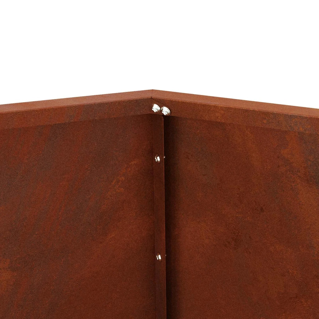 Fioriera 2 pcs Ruggine 75 x 75 x 60 cm