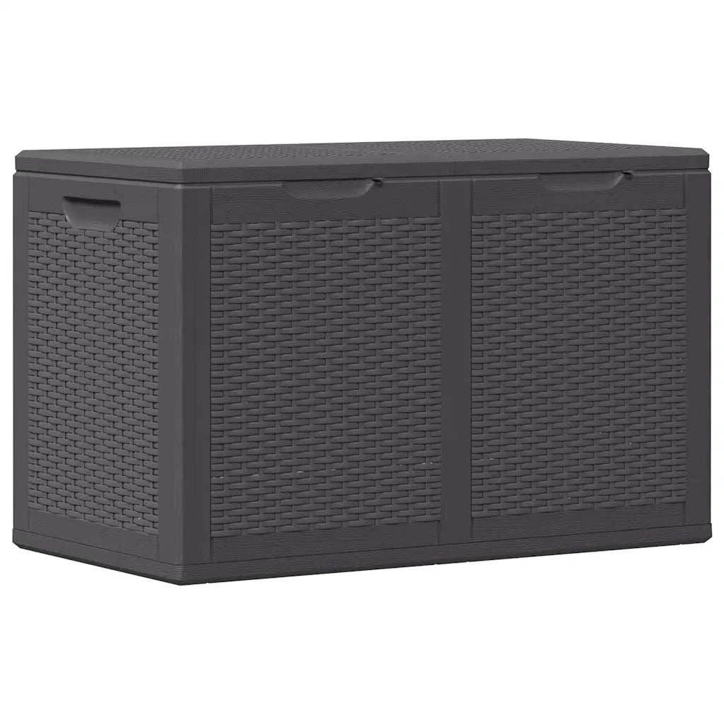 Baule da Giardino 180 L Nero in Rattan PP CFW6125181