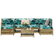 Set Divani da Giardino 7 pz in Legno Impregnato di Pino 3250991
