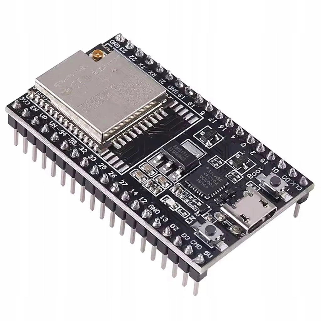 Modulo ESP-WROOM-32U – WiFi e Bluetooth | 32 GPIO, Micro USB, U.FL | 4MB Flash, Arduino IDE | Progetti IoT e Automazione