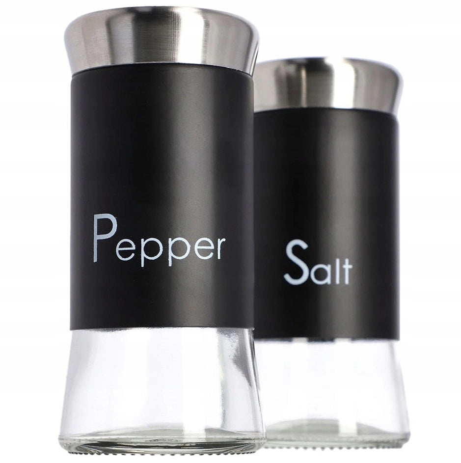 Set di saliera e pepiera KADAX, 2 contenitori in vetro da 150 ml.