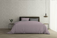 Copripiumino Matrimoniale con Sacco e Federe Doubleface Rosa Antico/Fumo