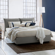 Letto Matrimoniale Amy, Letto Matrimoniale Materasso Incluso Made in Italy, Grigio