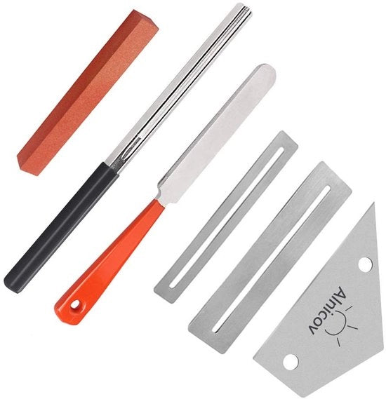 Strumento per levigare i tasti chitarra - Set 6 pezzi - Fret Rocker - Ideale per luthier