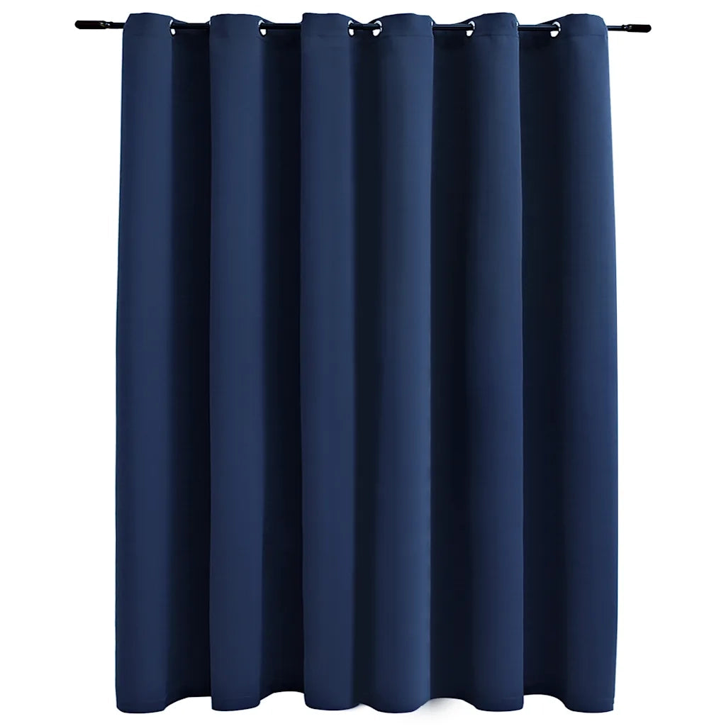 Tenda Oscurante con Anelli in Metallo Blu 290x245 cm cod mxl 58704
