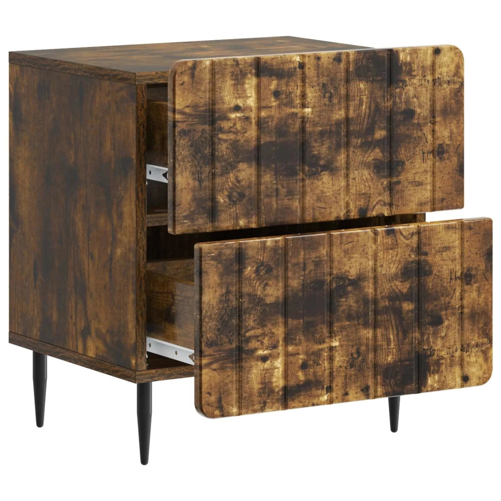 Armadio da Notte Rovere Fumo 43 x 34,5 x 49,5 cm 894305