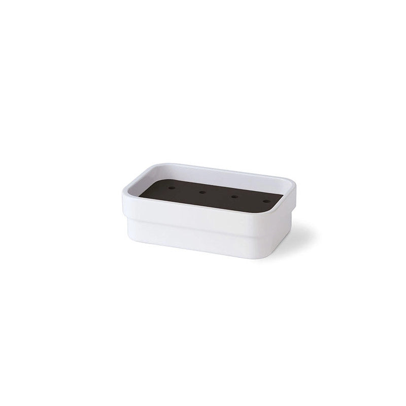 PORTASAPONE IN MELAMMINA SAETA- Bianco Nero  mm 130x85x60- SAMO- pezzi 1