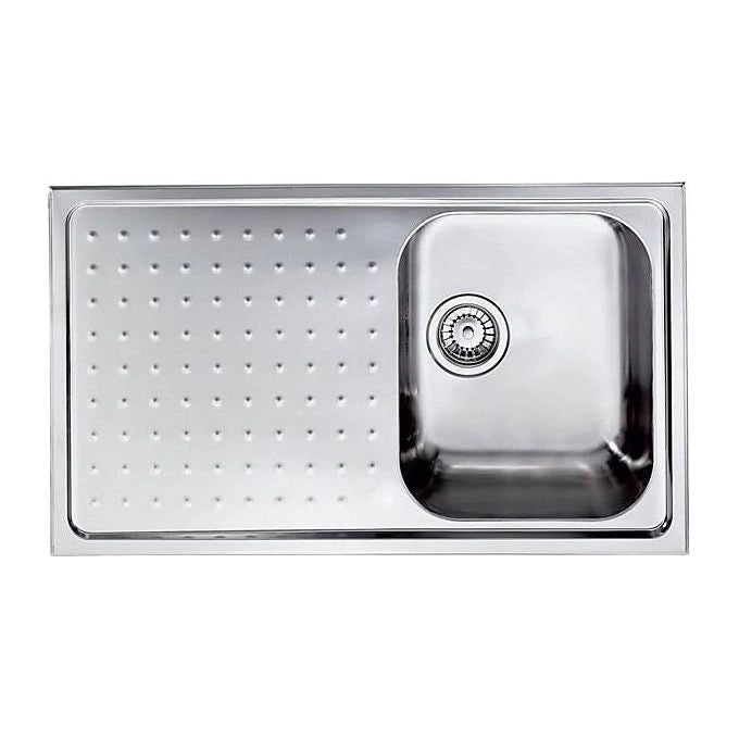 CM Punto plus 86 x 50 1V Lavello ad incasso Rettangolare Acciaio inossidabile