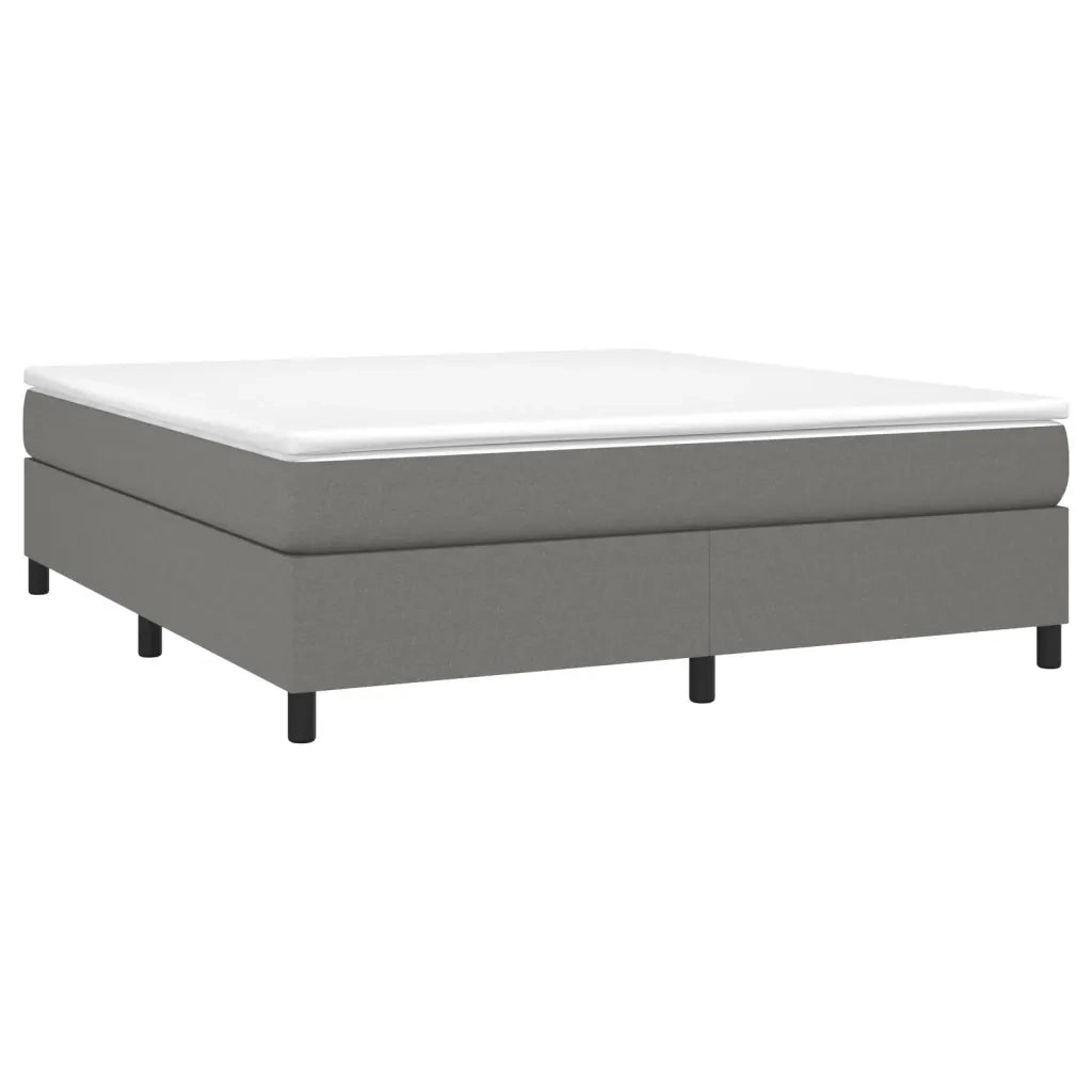 Struttura Letto a Rete a Molle Grigio Scuro 160x200 cm Tessuto 3120871