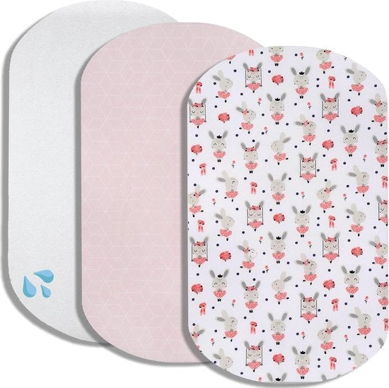 Set di 3 pezzi composto da 2 lenzuoli di protezione per letto 100% cotone e 1 copri-matrimoniale 100% impermeabile