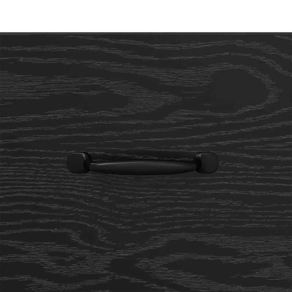 Credenza Rovere Nero 34,5 x 34 x 90 cm Legno multistrato