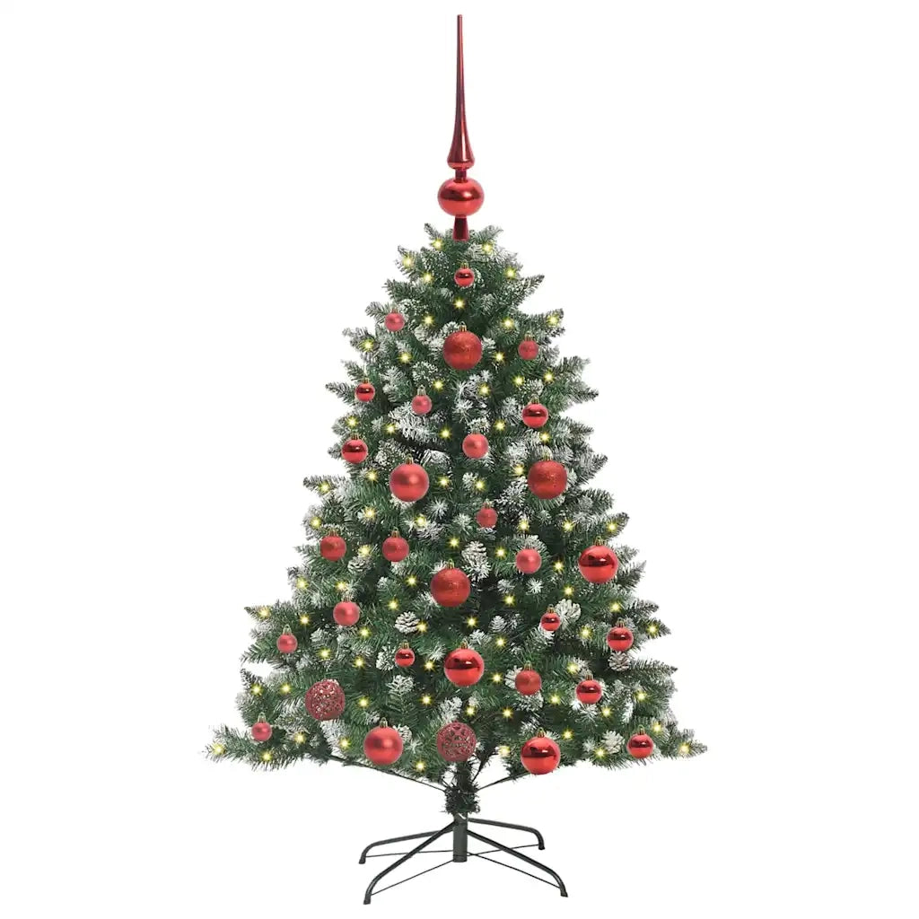Albero di Natale artificiale con 150 LED Verde 120 cm 3395209