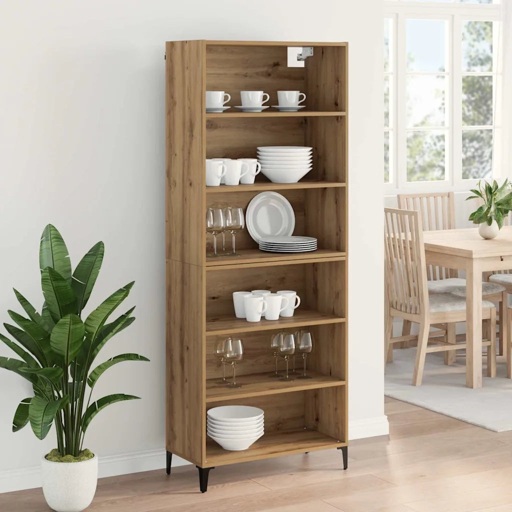 Credenza | Madia | Buffet da pranzo | Armadio da pranzo Rovere artigianale 69,5 x 34 x 180 cm