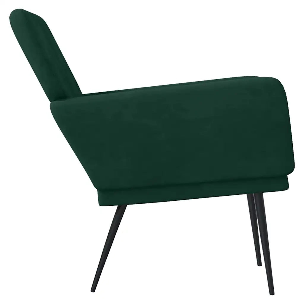 Poltrona Verde Scuro 62x79x79 cm Velluto 351374