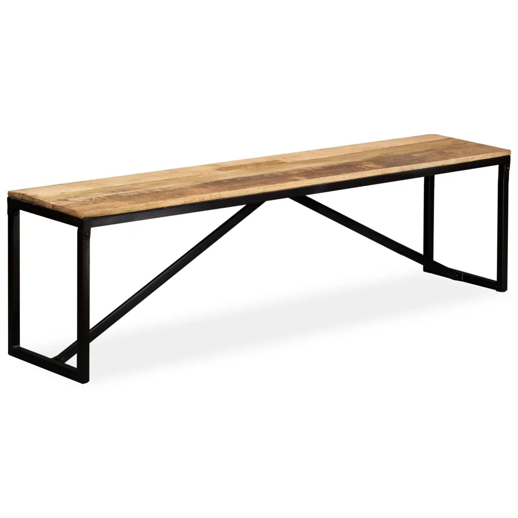 Panca in Legno Massello di Mango 160x35x45 cm cod mxl 59496
