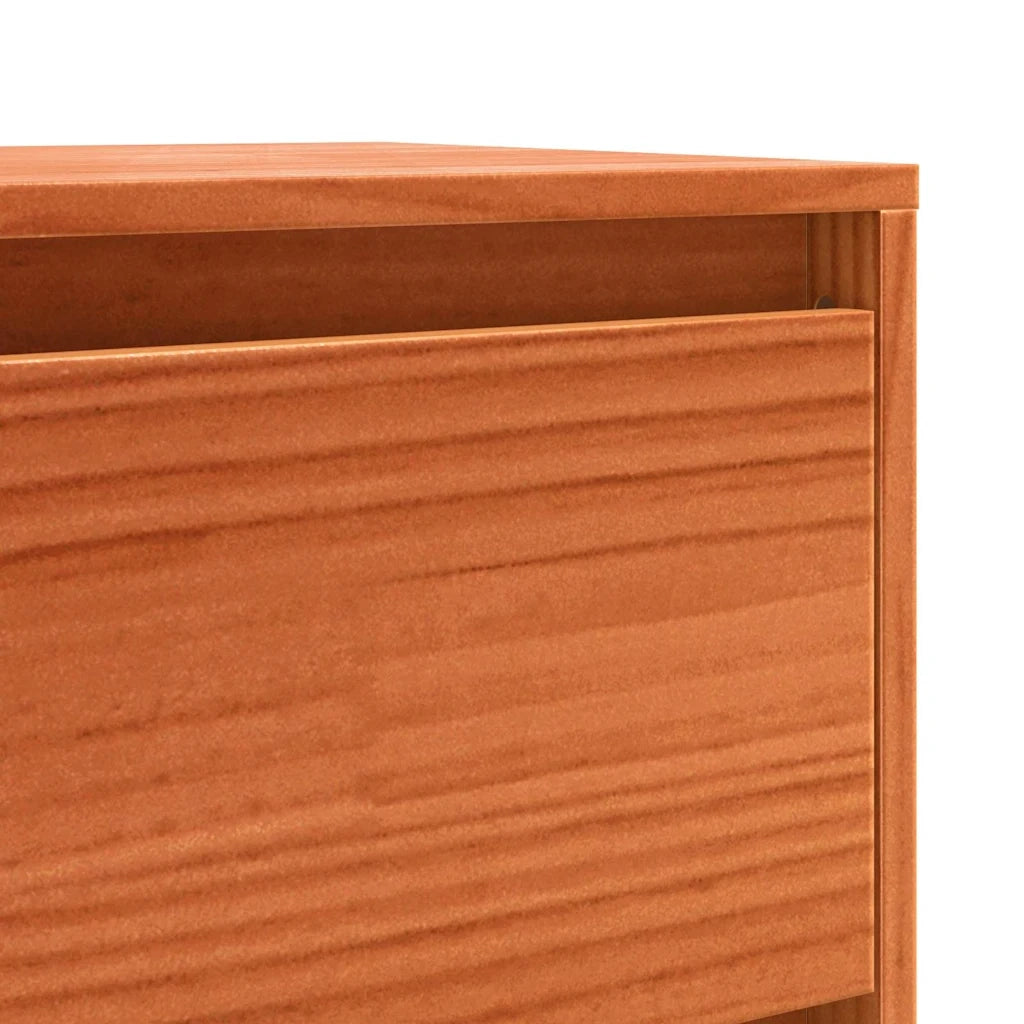 Credenza-Buffet-Armadio da cucina Rovere Marrone 111 x 34 x 75 cm Pino massello