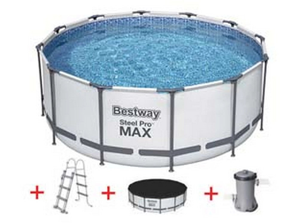 1pz piscina steel pro max tonda telaio portante cm366x122h. cm366x122h capacit cod:ferx.fer404310