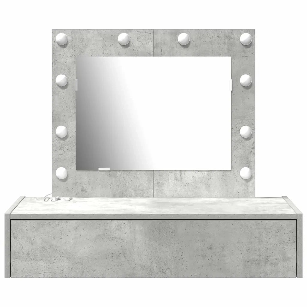 Toeletta | Tavolo da Trucco Grigio 83 x 40 x 70 cm Legno multistrato