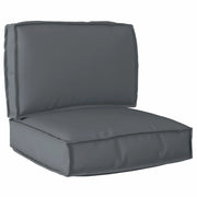 Set di Cuscini per Pallet 2 pcs Antracite Tessuto Oxford 3329049