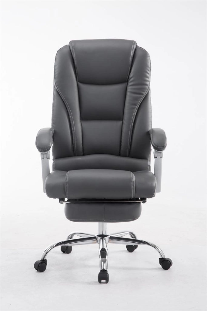Sedia da ufficio Pacific in similpelle grigio