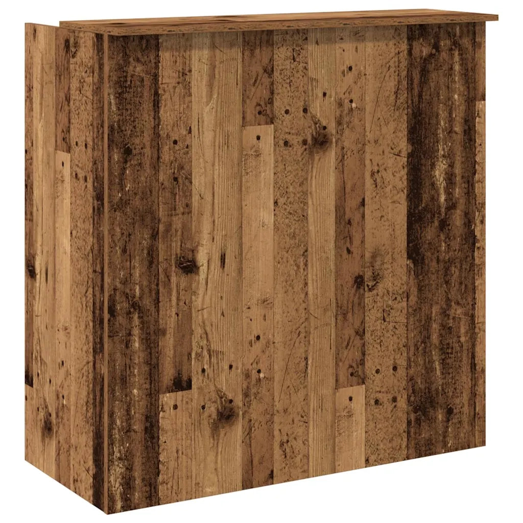 vidaXL Banco Reception Legno Antico 100x50x103,5 cm Legno Multistrato