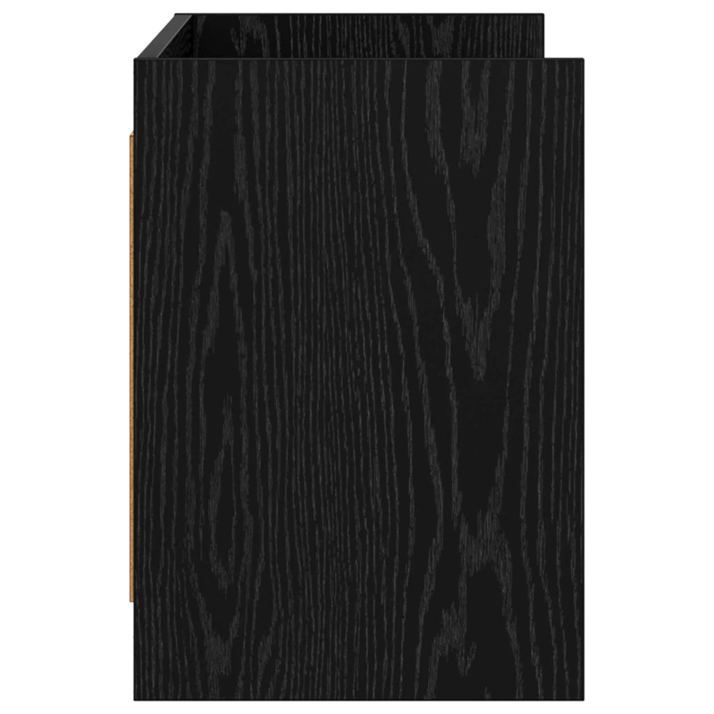 Mobile TV 100 x 33 x 47 cm Rovere Nero Legno ingegnerizzato 8011220