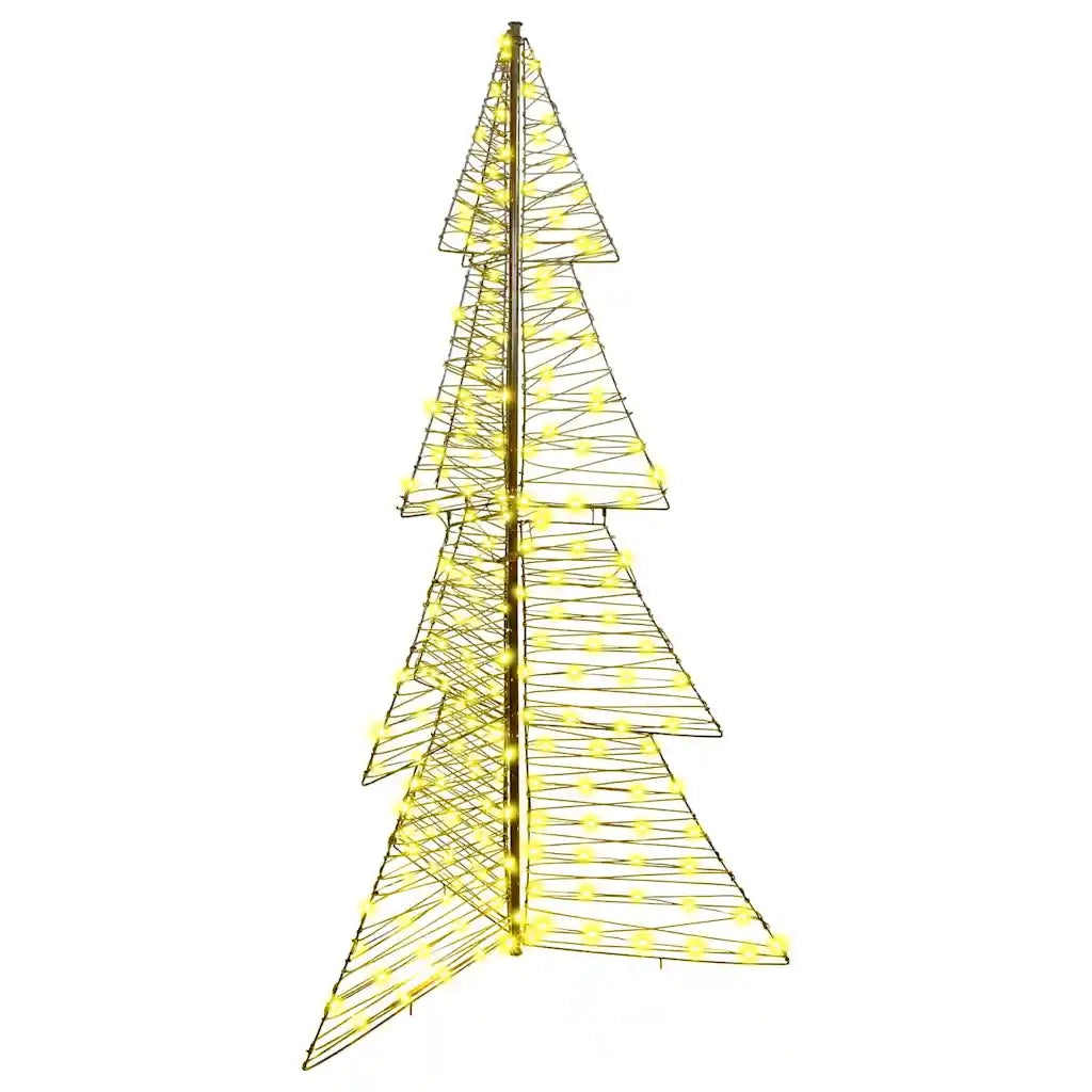 Albero di Natale con 240 LED Bianco caldo 180 cm Rattan 42019222