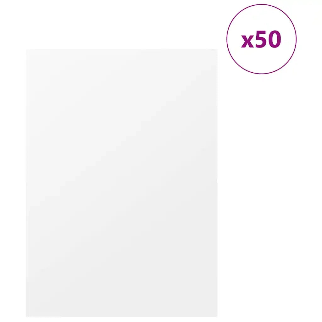 Pannelli decorativi 50 pcs Bianco 30 x 42 x 0.27 cm 885584