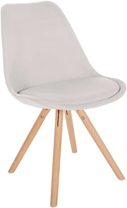Sedia Sofia Tessuto crema,natura (rotondo)