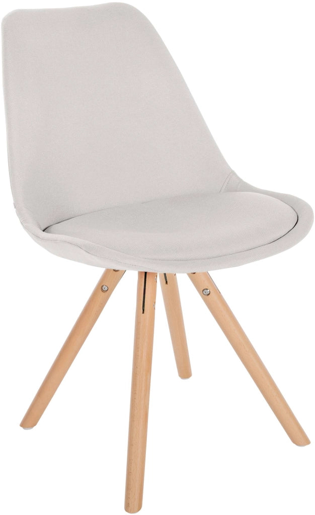 Sedia Sofia Tessuto crema,natura (rotondo)