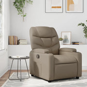 Divano Sedia-Poltrona Reclinabile Cappuccino in Similpelle 612401