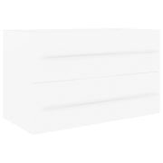 Mobile Lavabo | Armadio Lavabo Bianco 80x38,5x48 cm in Legno Multistrato