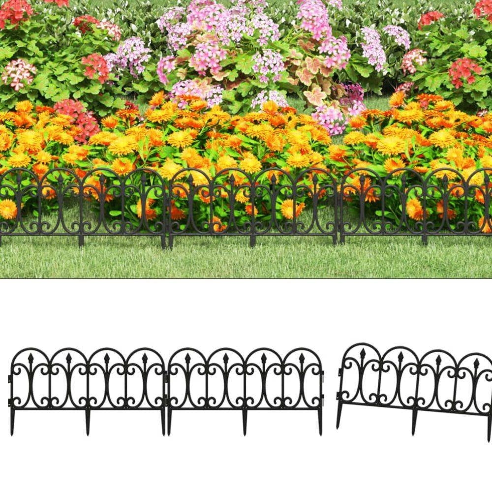 Trade Shop - Recinzione Per Giardino Steccato Bordo Per Prato In Polipropilene Dim 32x60cm -