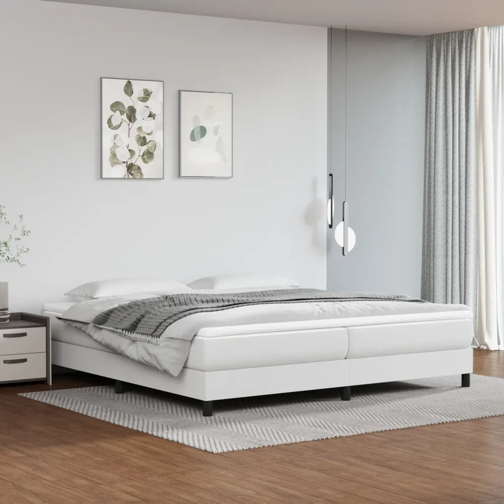 Giroletto a Molle Bianco 200x200 cm in Similpelle cod mxl 42022