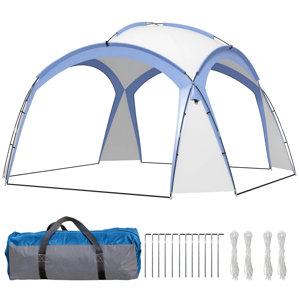 Gazebo da Giardino 3,5x3,5m ¨C Xylo ¨C Impermeabile Azzurro con Porta