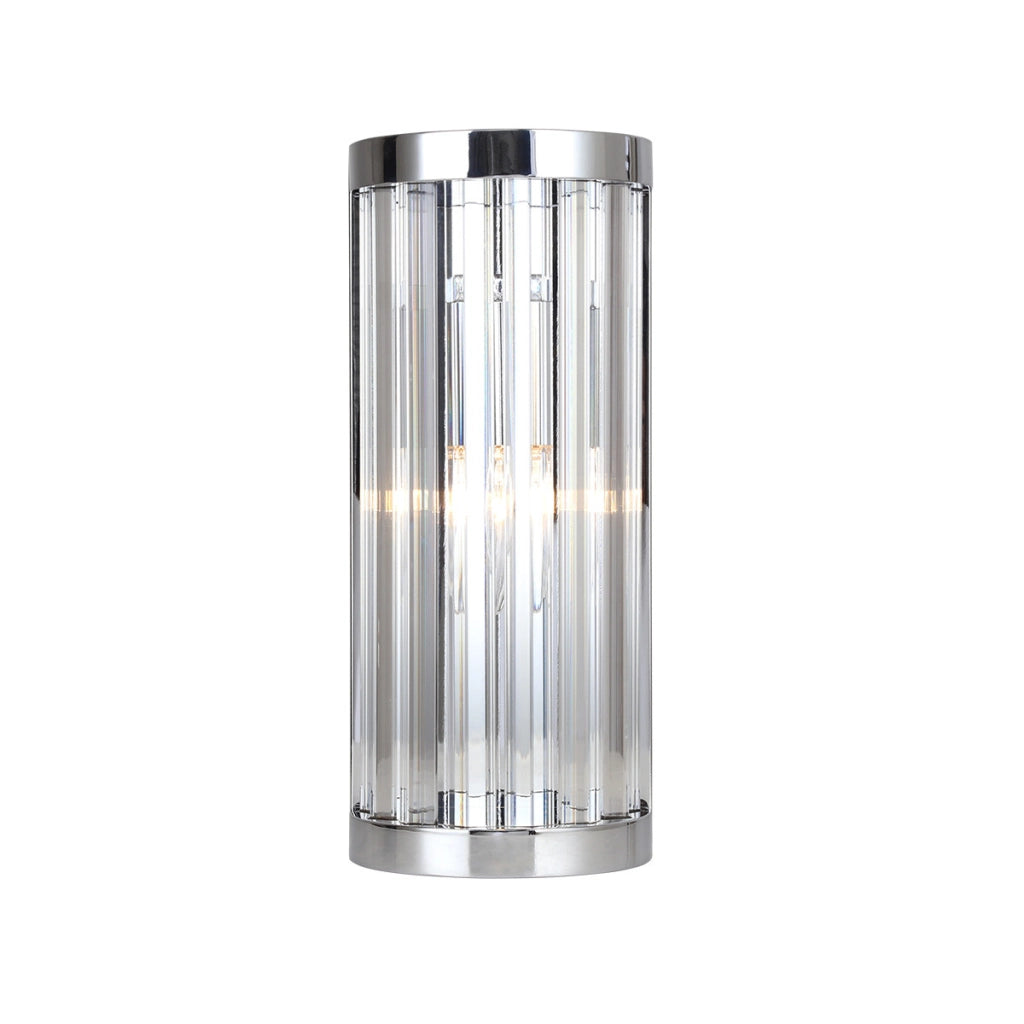Applique Vetro verticale glamour cromo 1xE14 10W Light Prestige