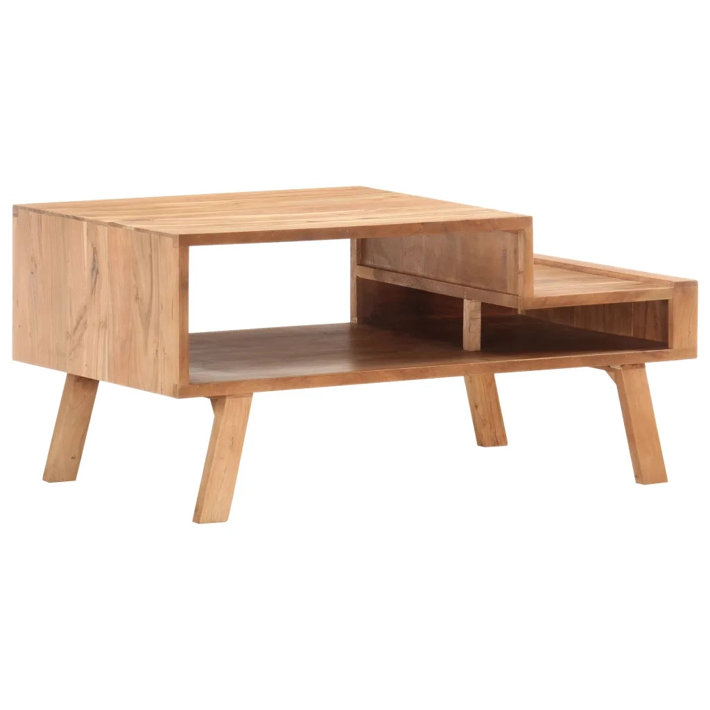 Tavolino da CaffÃ¨ 100x50x45 cm in Legno Massello di Acacia