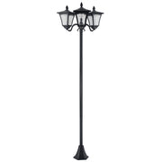 Lampada Solare da Giardino ¨C zephmum ¨C Nero 51.5¡Á47¡Á182.5cm