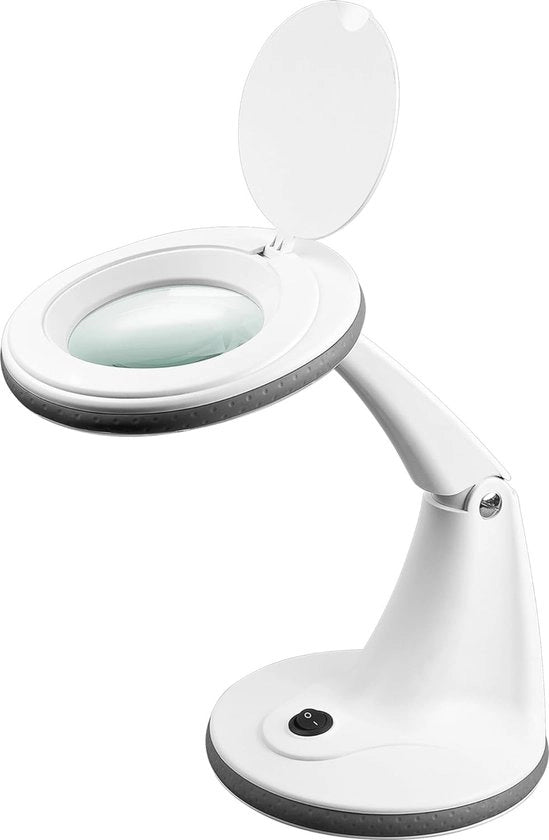 LED Verglassatura con Illuminazione - 100 mm Obiettivo di Verglassatura - Lente per Sartoria, Cosmetica e Lettura
