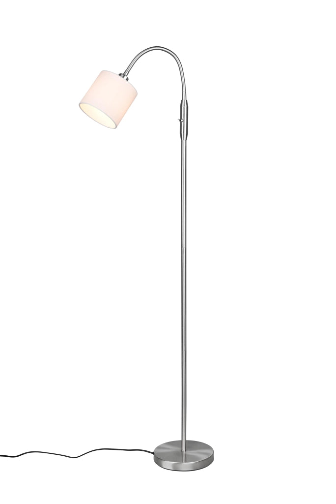 Piantana da Interno  E14 in Metallo Nickel Opaco