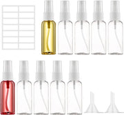Set di spray flessini da 10 pezzi, 50 ml pennelli con beccuccio - ideale per profumo, acqua, alcol
