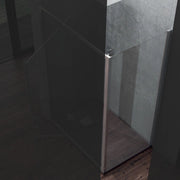 Lato fisso per porta doccia tilt battente basculante profilo cromo cristallo 6 mm *** misure 67-69xh195 cm trasparent...