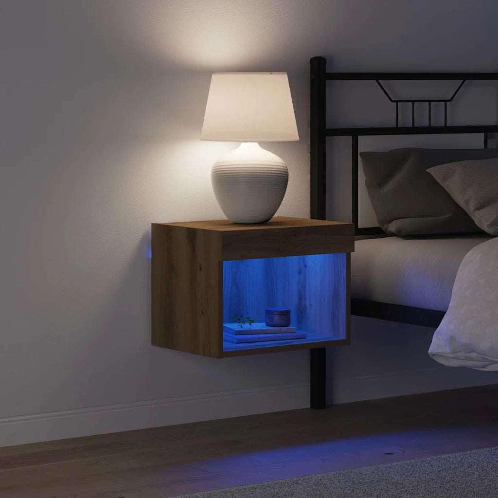 Set mobile TV con led Rovere artigianale 40 x 30 x 30 cm 863100
