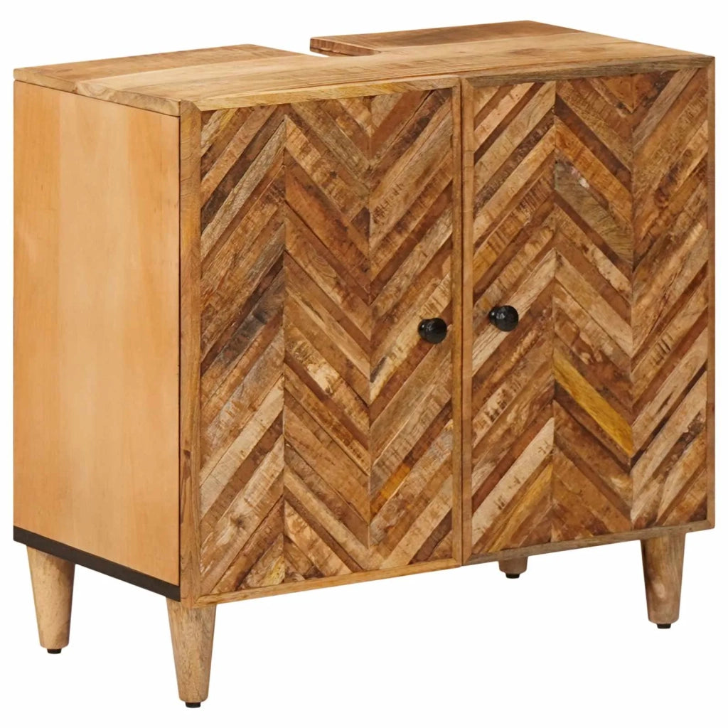 Set di Armadi da Bagno con porta 5 pcs Legno di mango massello 3310180