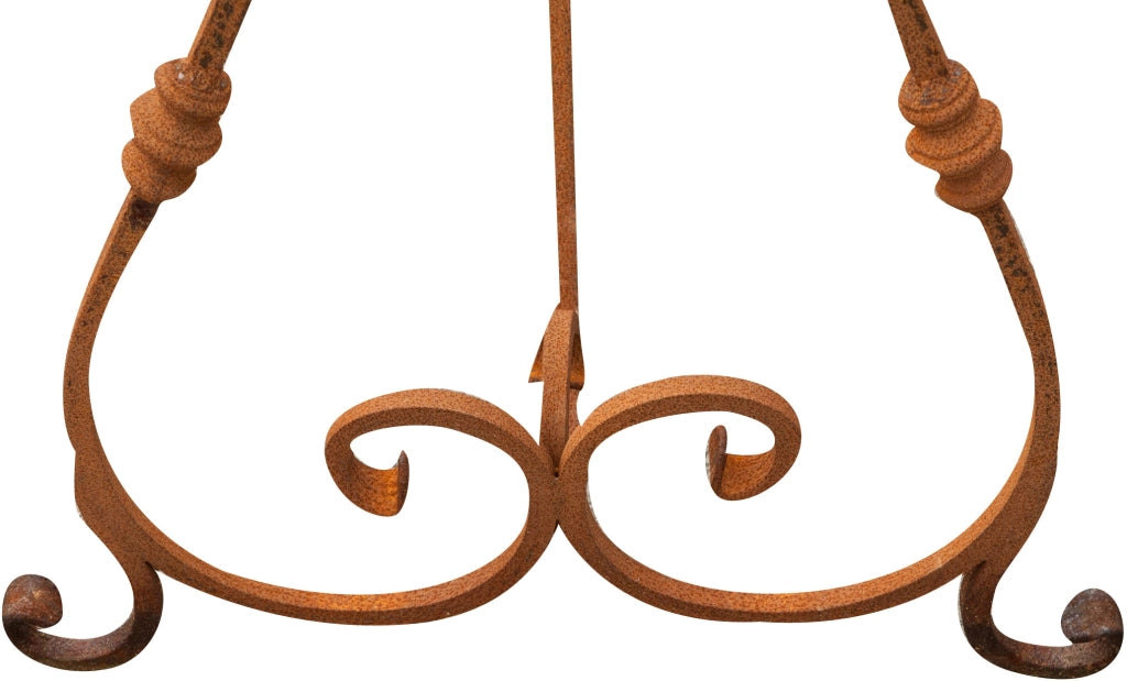 Biscottini Base tavolo in ferro pieno L130xPR60xH70 cm. forgiato mano trattato, Offerta