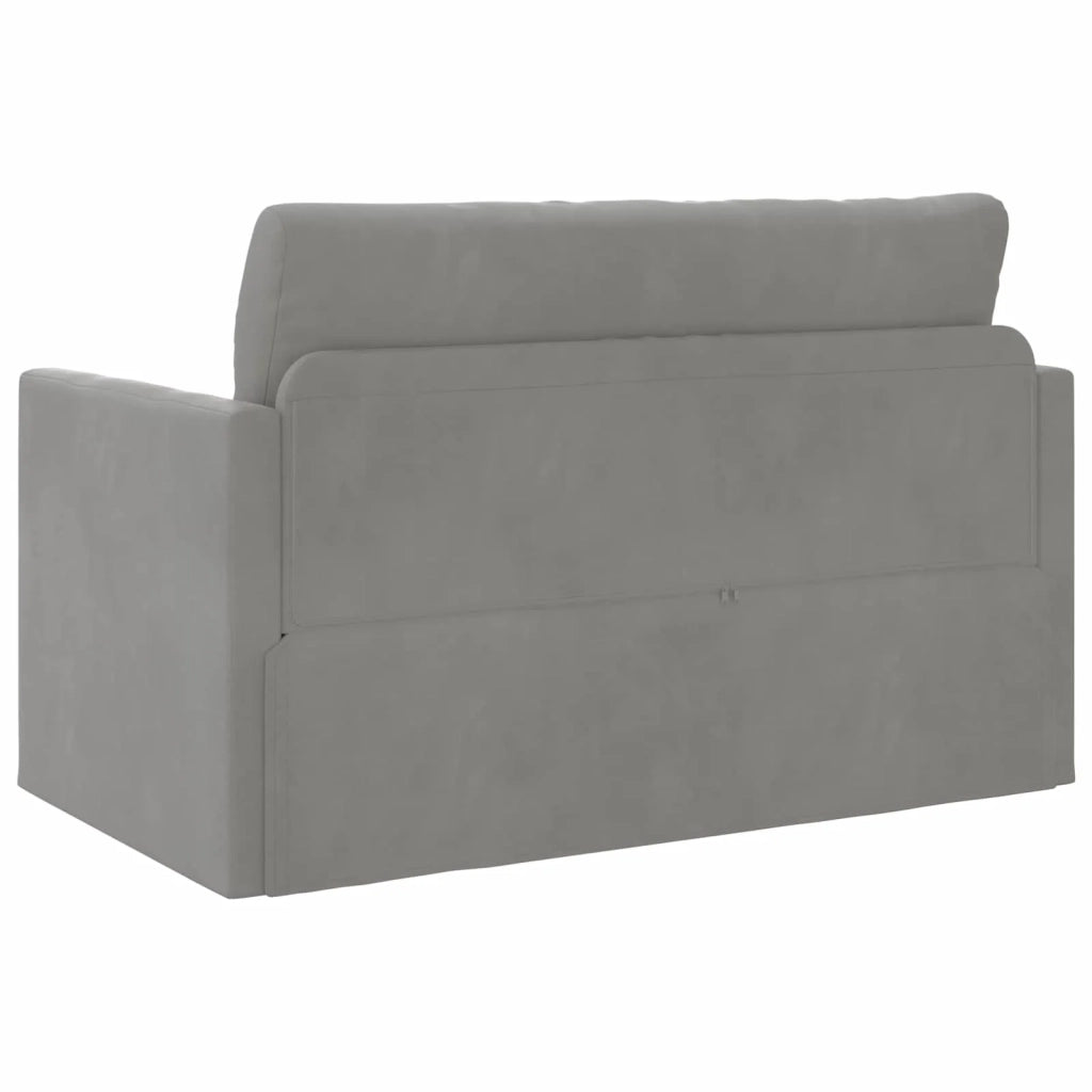 Divano letto Grigio chiaro 124 x 71 x 78 cm Velluto 4106702
