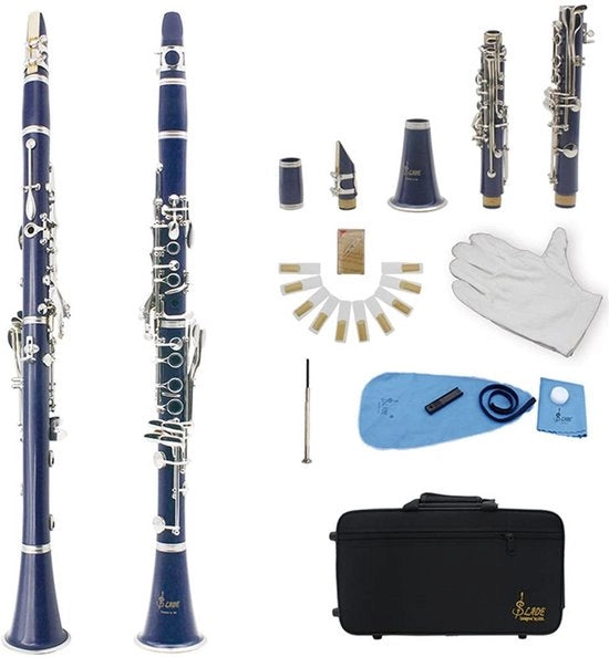 Clarinetto in Bakelite - Verniciatura Antiossidante - Manopola Verniciata - Formato Compattibile - Adatto per Studenti Principianti - Disegno di Apertura Preciso - Lunga Durata - Clarinetto a Blocchi