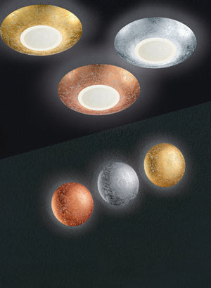 Applique da Interno a LED in Metallo Oro