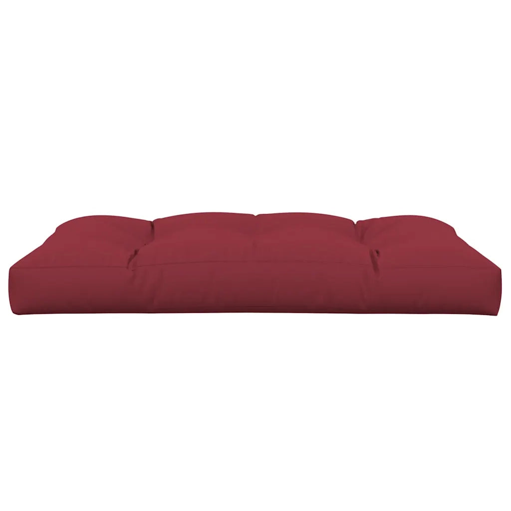 Cuscino per Pallet 120 x 80 x 12 cm Rosso Vino in Tessuto 360522